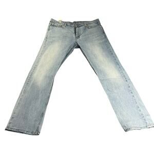 Levi's 513 Men's W 36 x L 32 light wash slim straight denim jeans